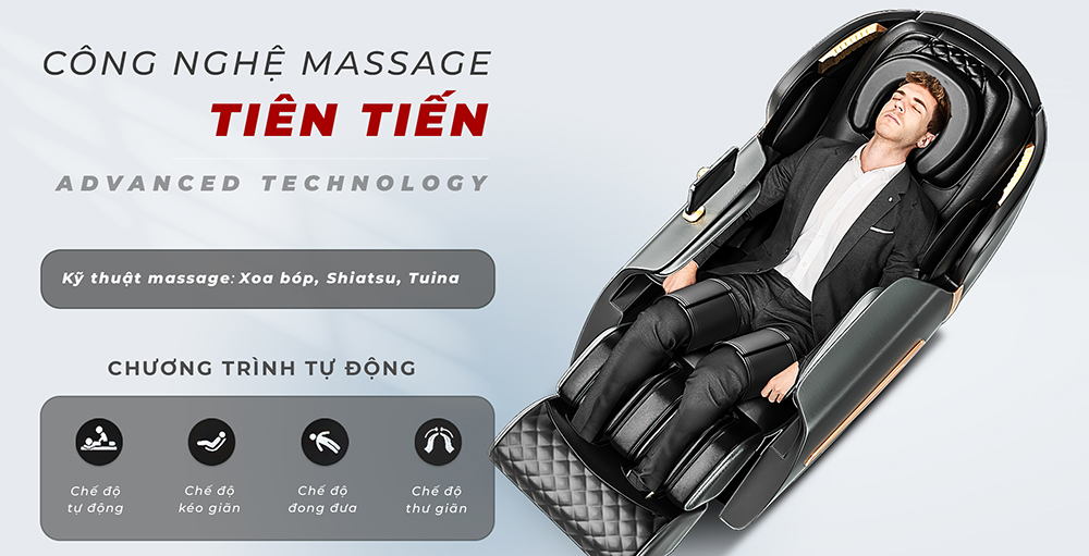 Các chương trình massage tự động chăm sóc sức khỏe toàn thân